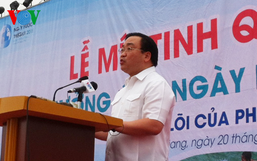 การชุมนุมเพื่อขานรับวันน้ำโลก 2015